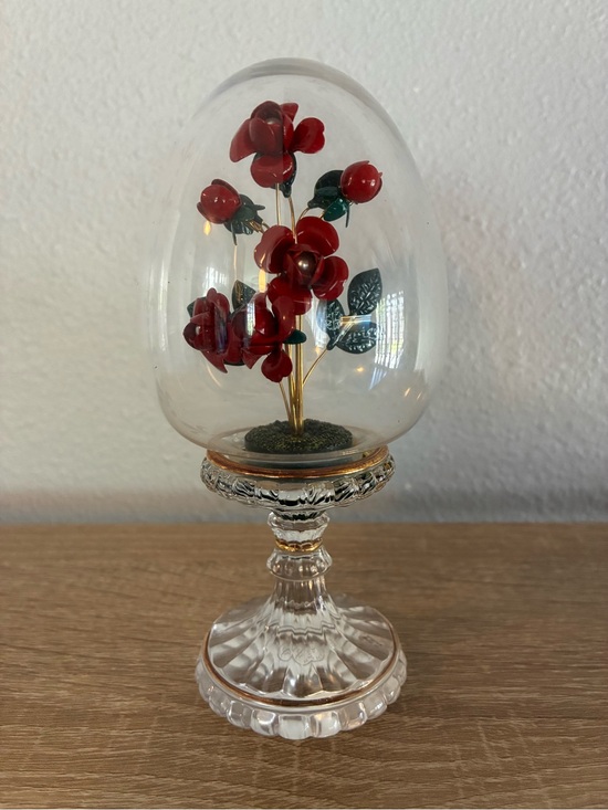 Franklin Mint Other - House of Fabergé Rose Bouquet Crystal Egg Franklin Mint 1991 Austria